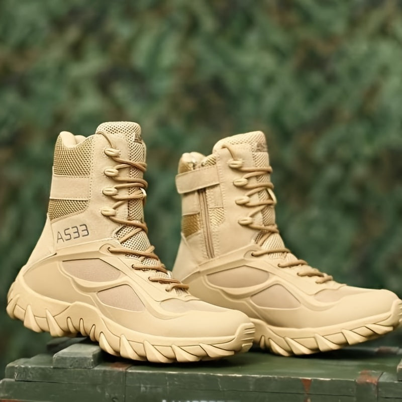 Mens Tactical Snow Boots for Outdoor Winter Adventures