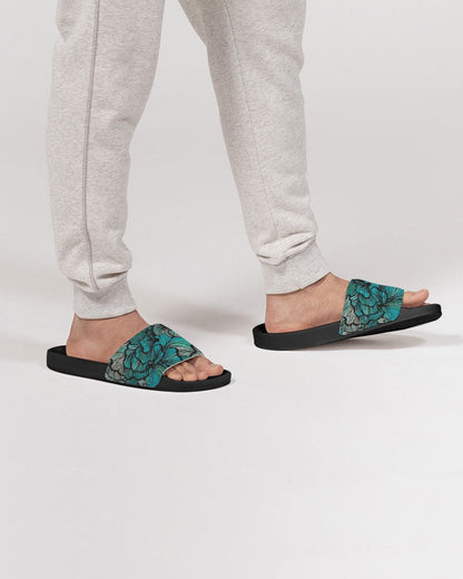 Sea Petal Swirls Men's Slide Sandal