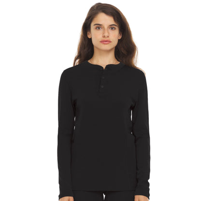 Midweight - Women's Long Sleeve Henley 100% Merino Wool