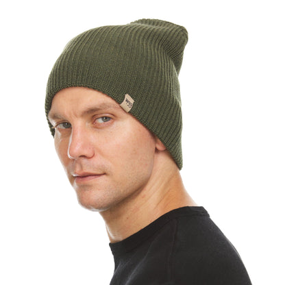 Midweight - Everyday Rib Knit Beanie 100% Merino Wool