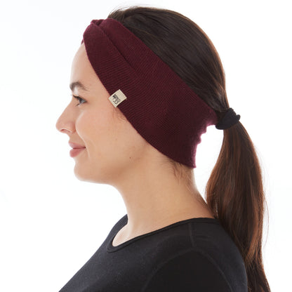 Midweight - Everyday Knit Twist Headband 100% Merino Wool