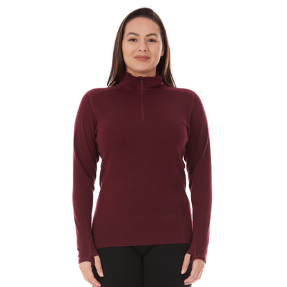 Midweight - Sequoia Women's 1/4 Zip 100% Merino Wool