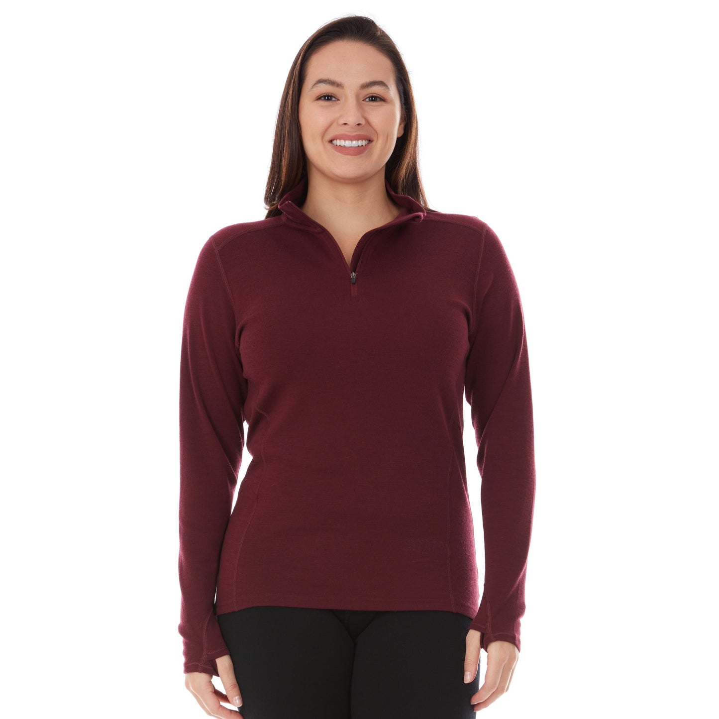 Midweight - Sequoia Women's 1/4 Zip 100% Merino Wool