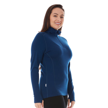 Midweight - Sequoia Women's 1/4 Zip 100% Merino Wool