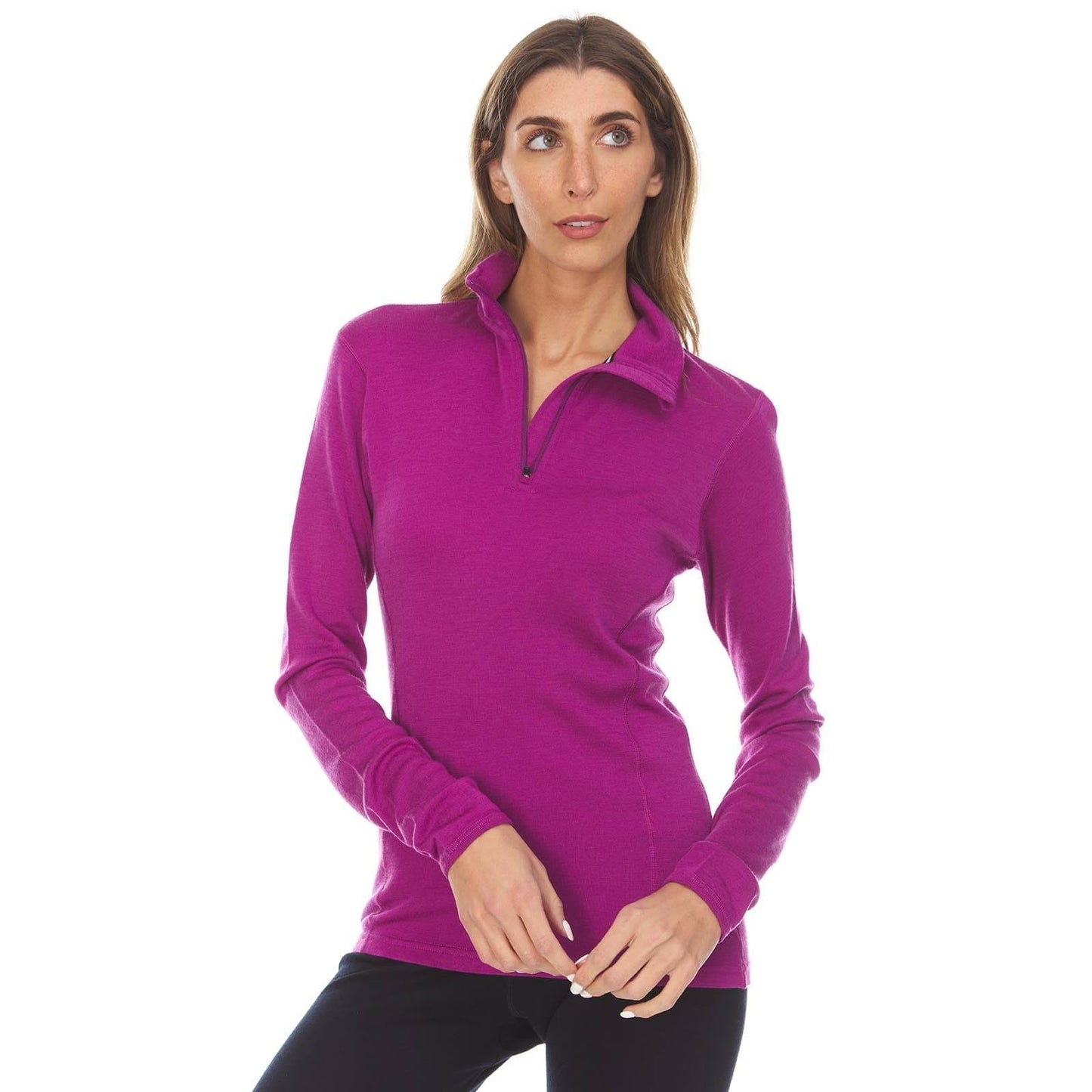 Midweight - Sequoia Women's 1/4 Zip 100% Merino Wool