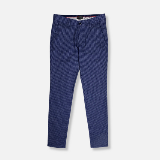 Santino Slim Fit Check Pants - My Men's Shop