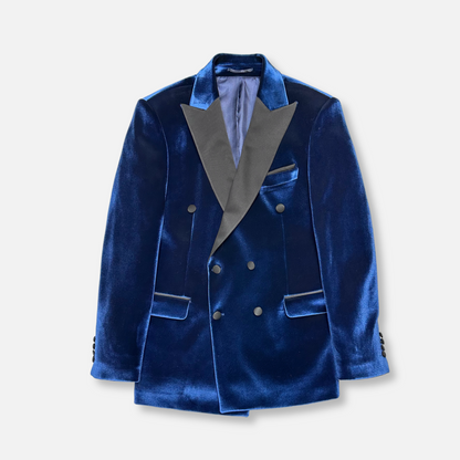 Velluto Peak Lapel Velvet Blazer