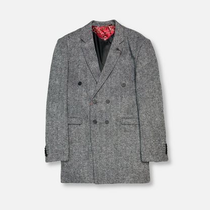 Eitan Herringbone Peacoat