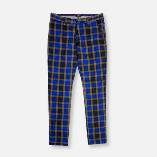 Reno Slim Fit Plaid Pants - My Men's Shop