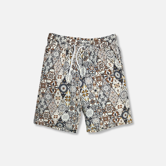 Taborne Tropical Drawstring Shorts