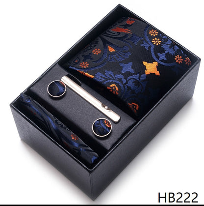 100% Silk Tie Handkerchief Cufflink Set - My Men's Shop