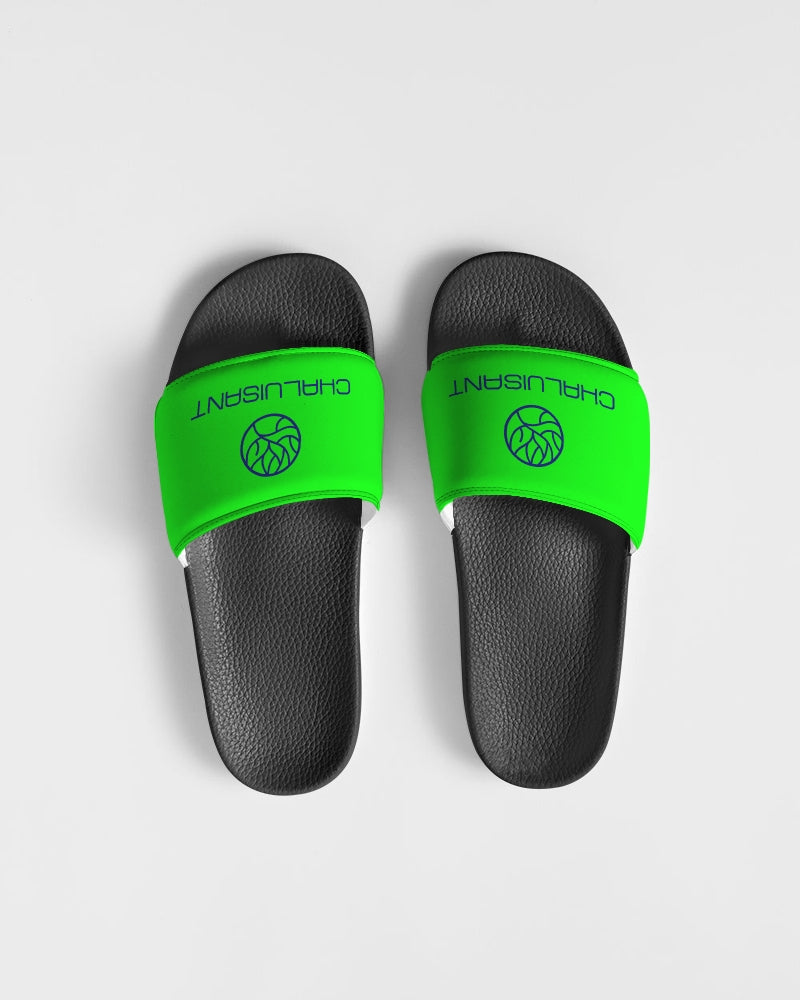 Neon Green Men's Slide Sandal