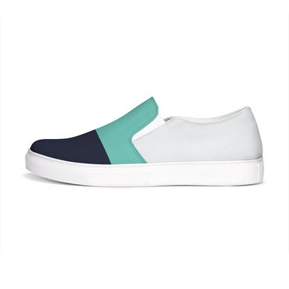 Men's Color Block Canvas Slip-On Casual Shoe