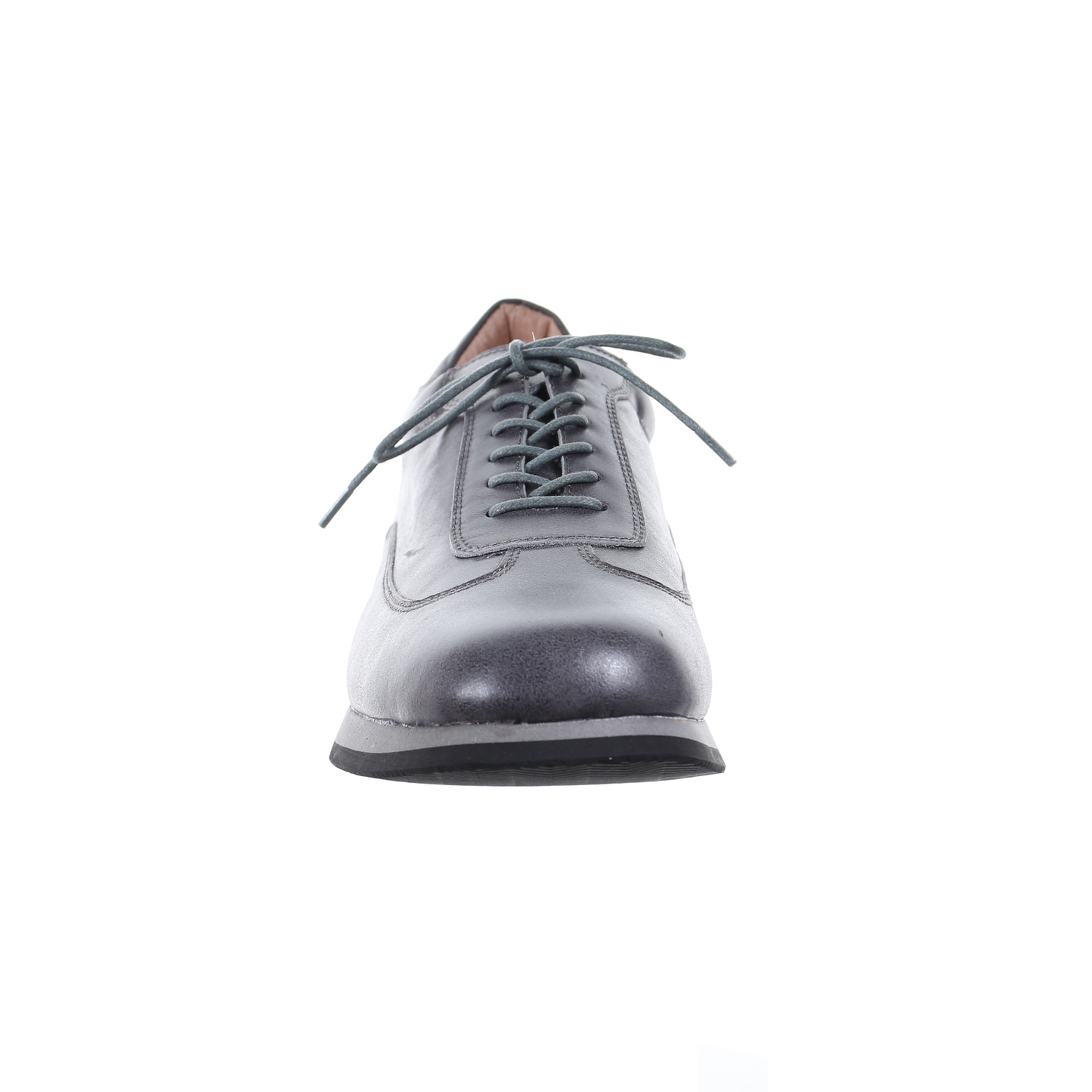 Men's Style Lace Up Leather Casual Shoes (Grey)