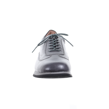 Men's Style Lace Up Leather Casual Shoes (Grey)