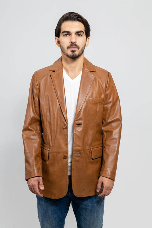 Esquire - Fashion Leather Jacket (Whiskey)