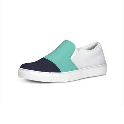 Men's Color Block Canvas Slip-On Casual Shoe