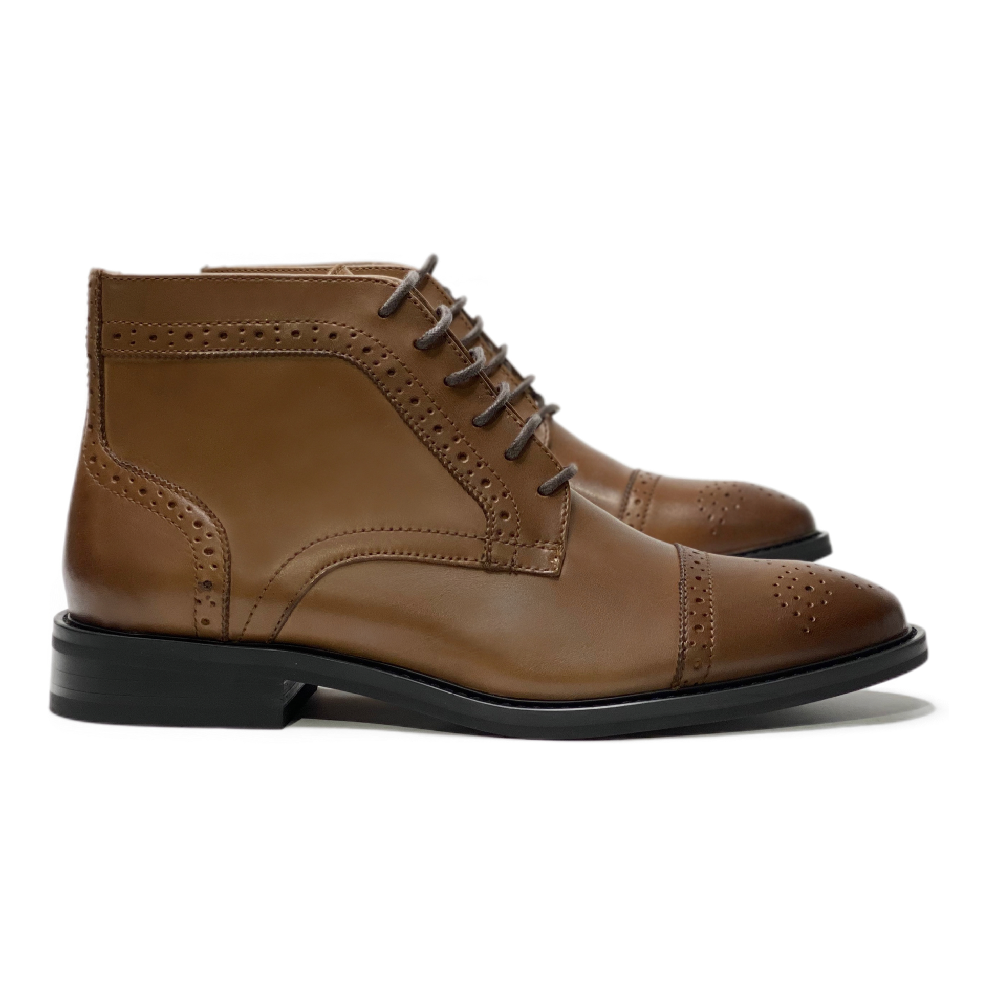 Ladle Captoe Ankle Boots - My Men's Shop