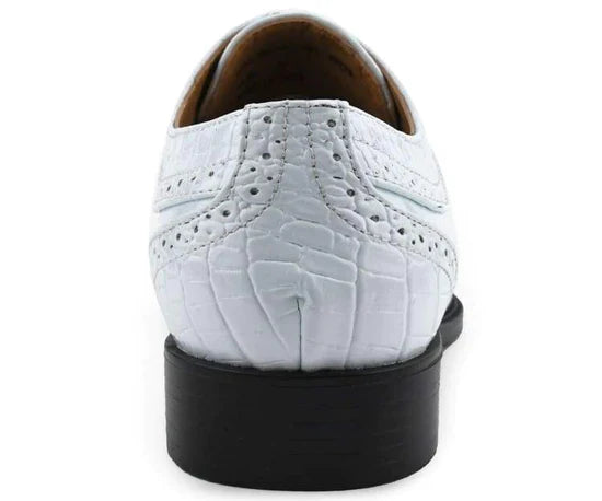 DALLAS CAP TOE GATOR PRINT SHOES