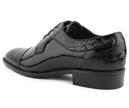 DALLAS CAP TOE GATOR PRINT SHOES