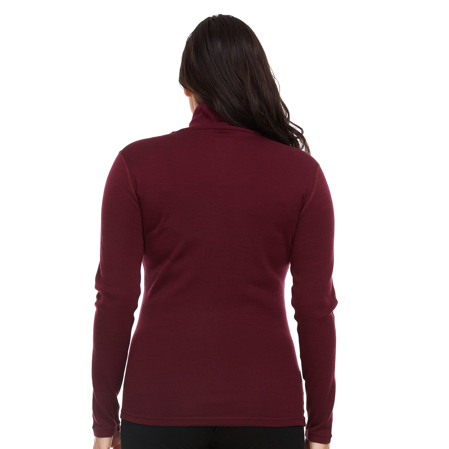 Midweight - Women's Long Sleeve Turtleneck 100% Merino Wool