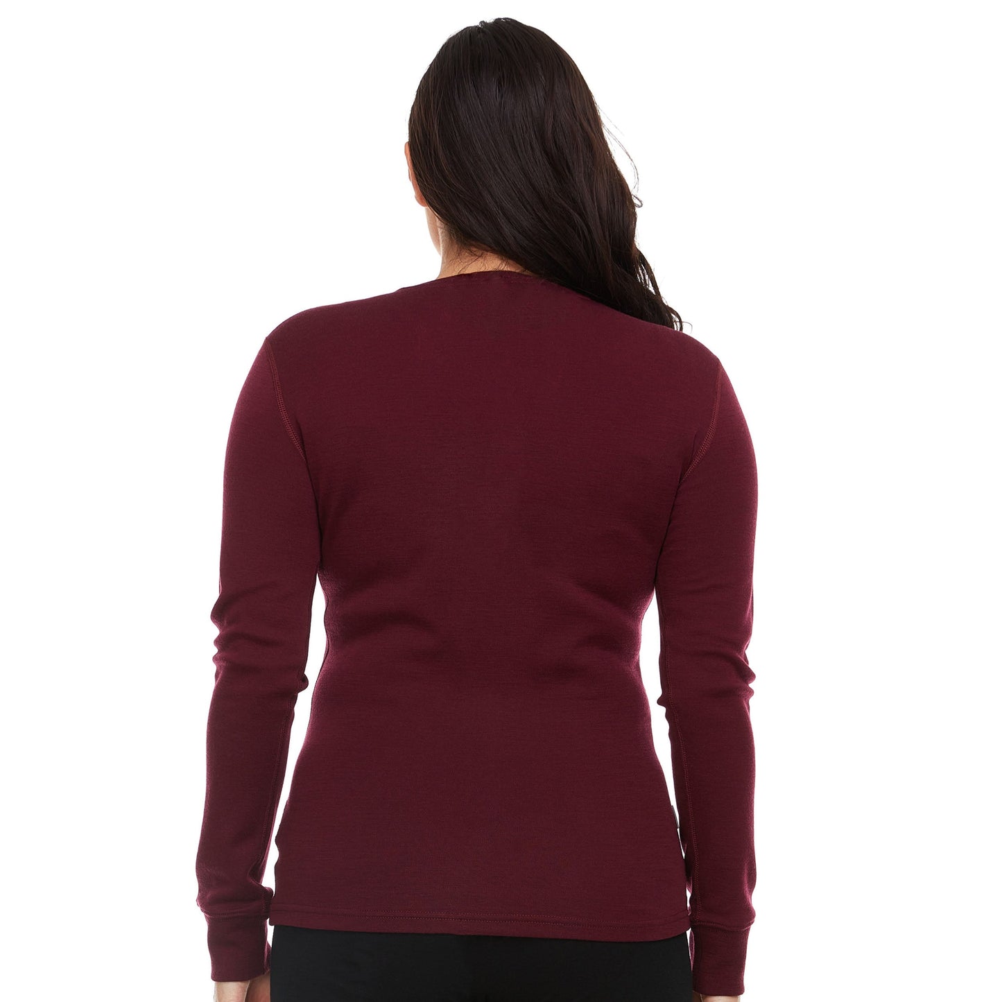 Midweight - Women's Long Sleeve Henley 100% Merino Wool