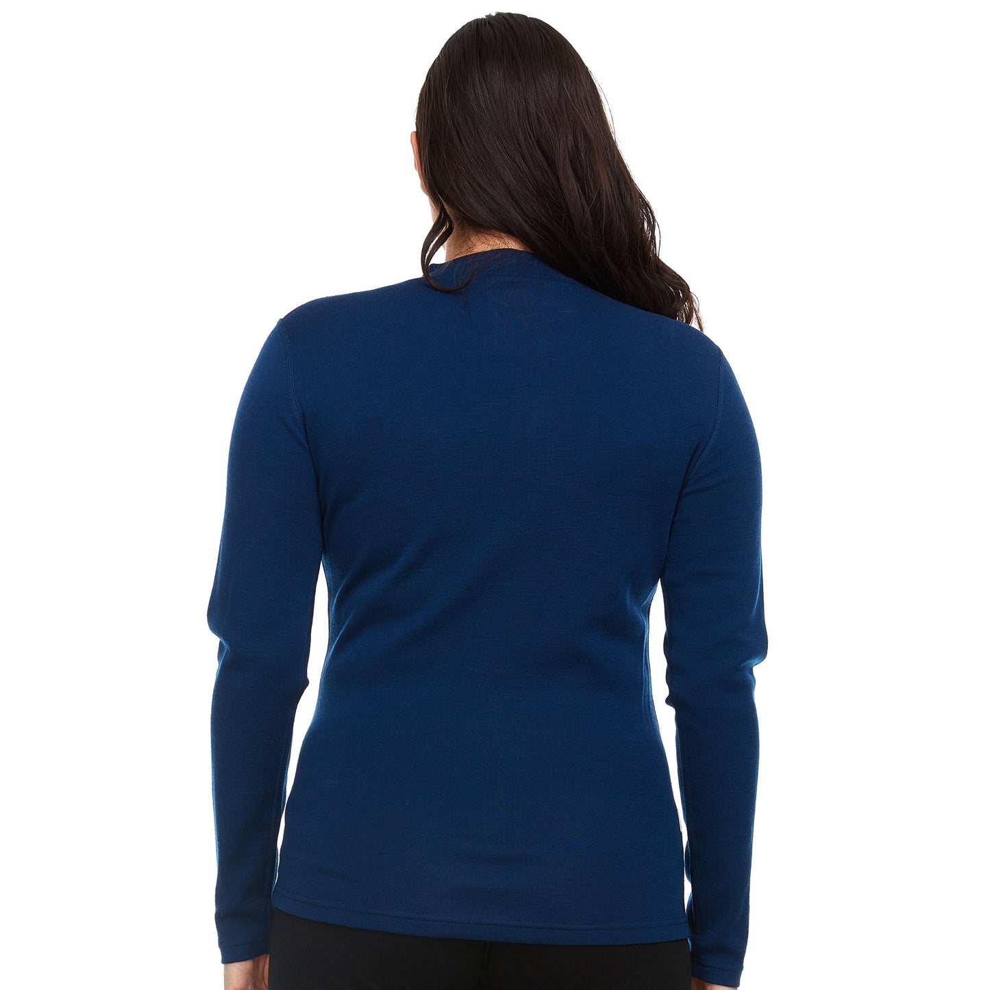 Midweight - Women's Long Sleeve Mock Neck 100% Merino Wool